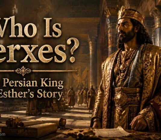 Xerxes the Persian king in the Bible story