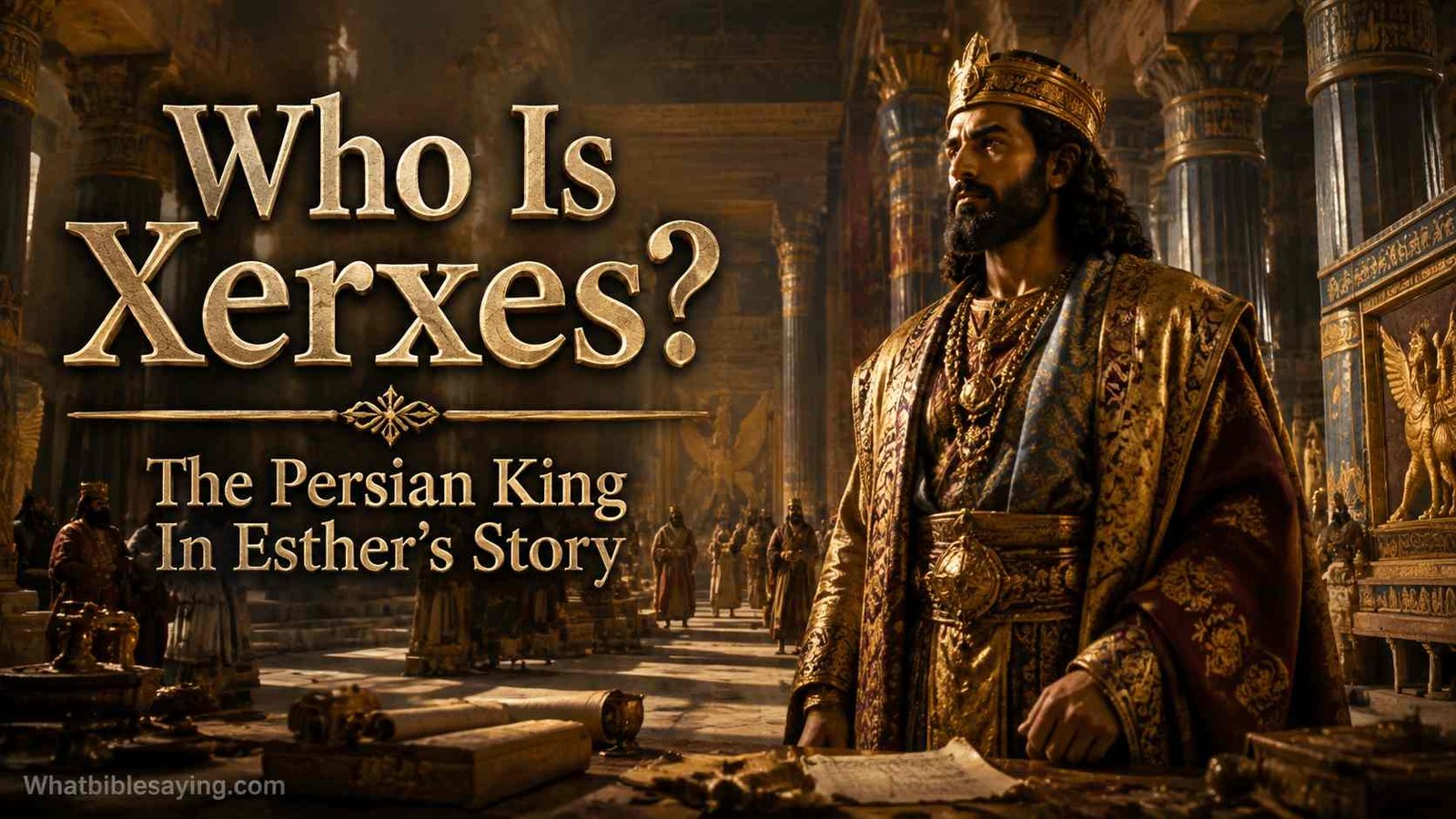 Xerxes the Persian king in the Bible story
