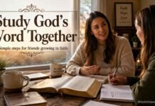 How to Do Bible Study With a Friend and Grow Together in Faith Friends learning how to do Bible study together