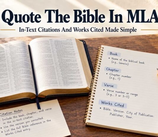 How To Quote The Bible In MLA Format: In-Text & Works Cited How to quote the Bible in MLA format correctly