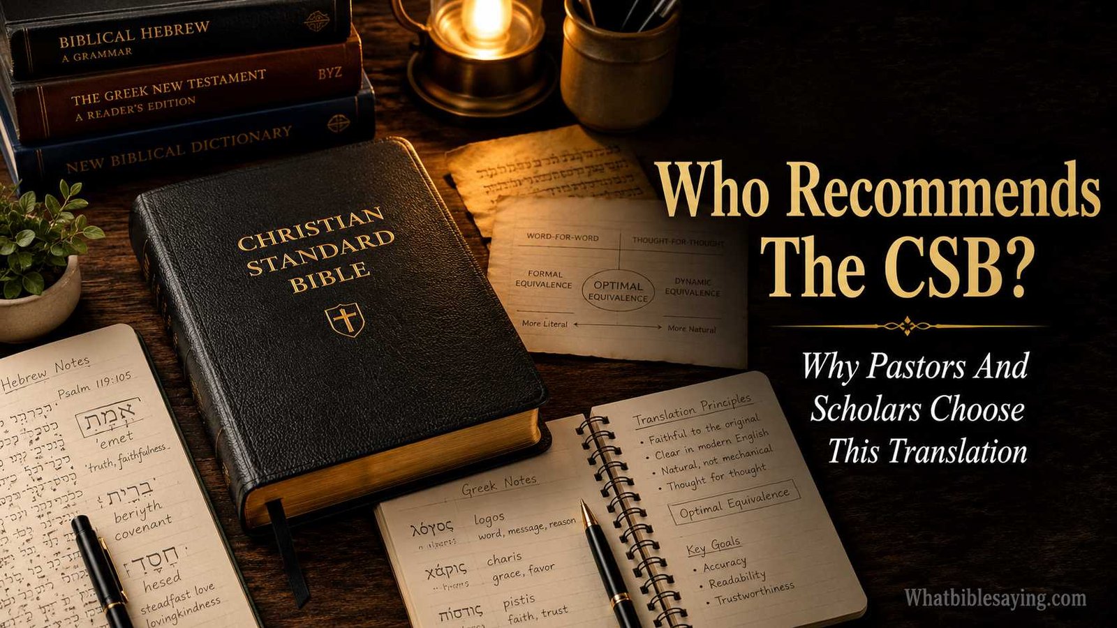 Who recommends the CSB Bible for study and reading