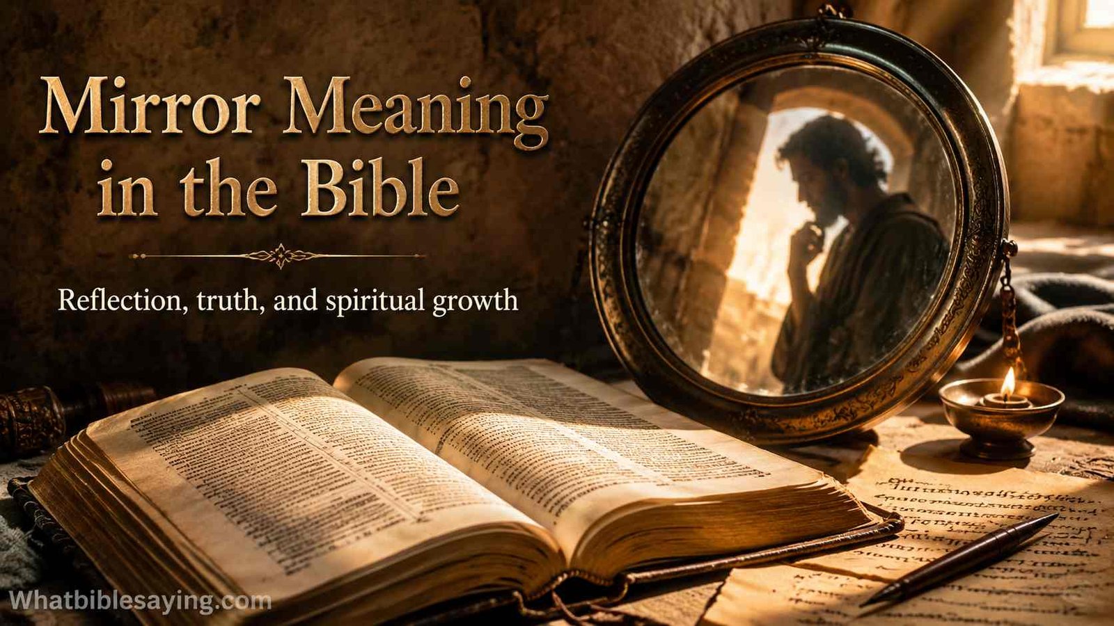 What a mirror represents in the Bible and faith