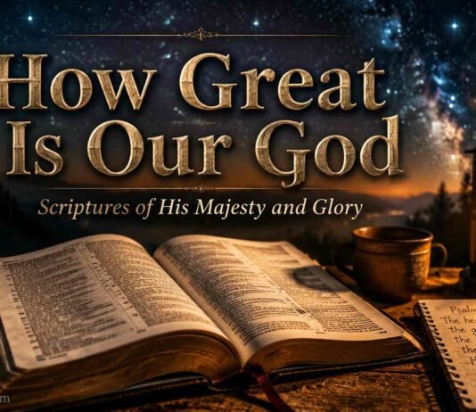 How Great Is Our God Bible study with open Scripture