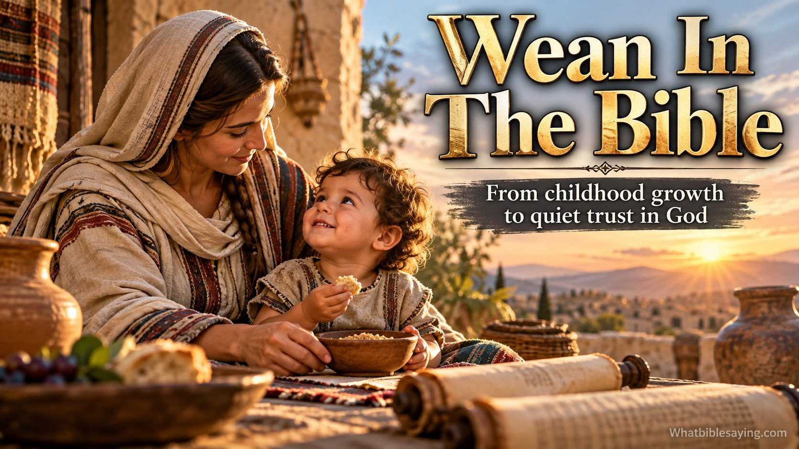 What Does Wean Mean In The Bible? Meaning and Biblical Context 1 Biblical meaning of wean and a weaned child