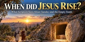 When did Jesus resurrect? Open tomb at sunrise