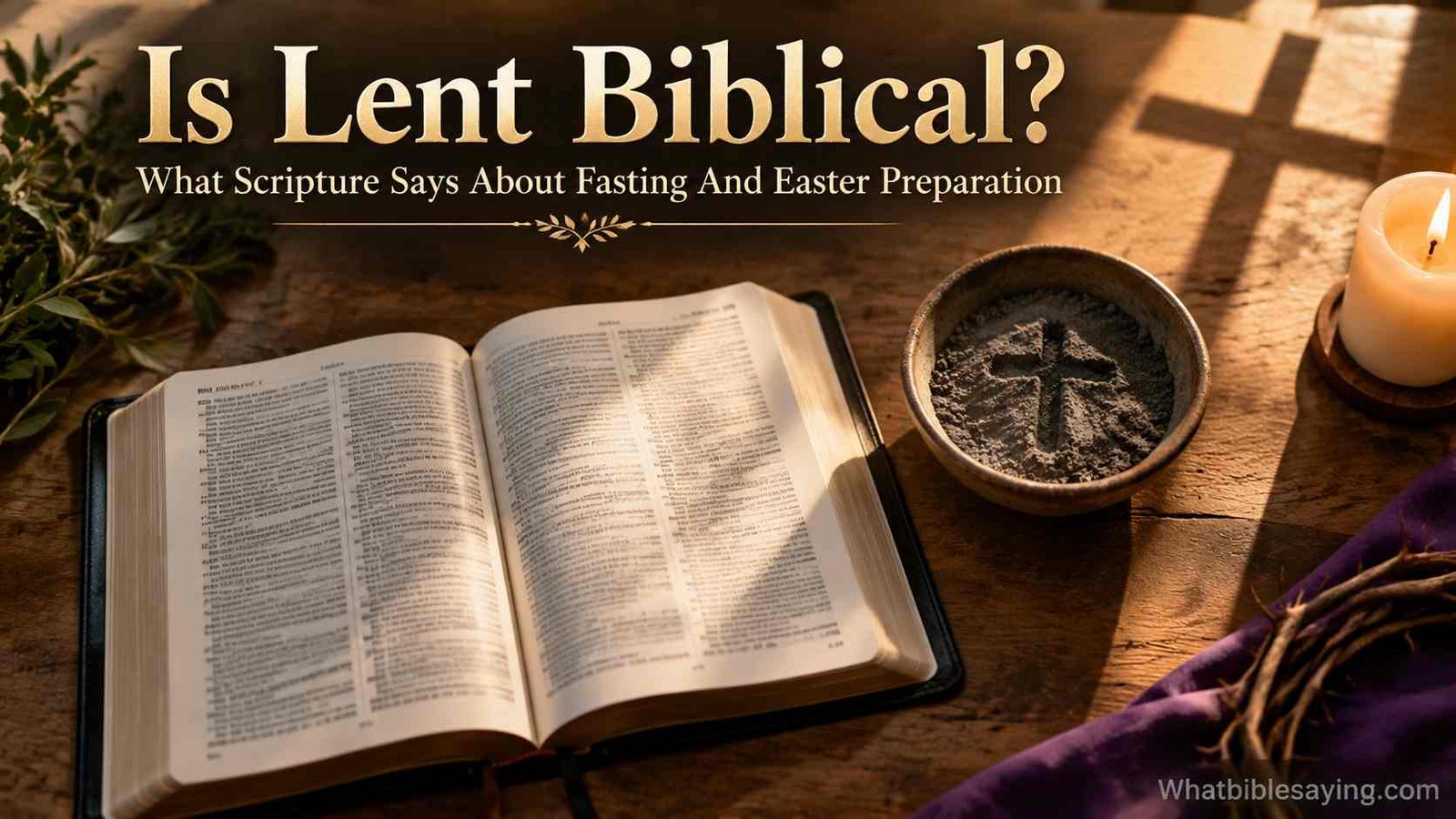 Is Lent in the Bible and Christian fasting