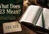 What Does 123 123 Mean In The Bible beside an open Scripture