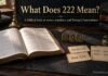 What Does 222 Mean Spiritually in the Bible? A Scriptural Answer What Does 222 Mean Spiritually in the Bible study