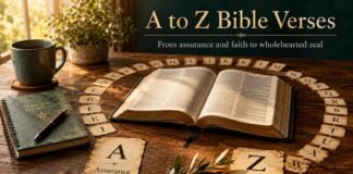 A to Z Bible Verses from assurance and prayer to zeal for God