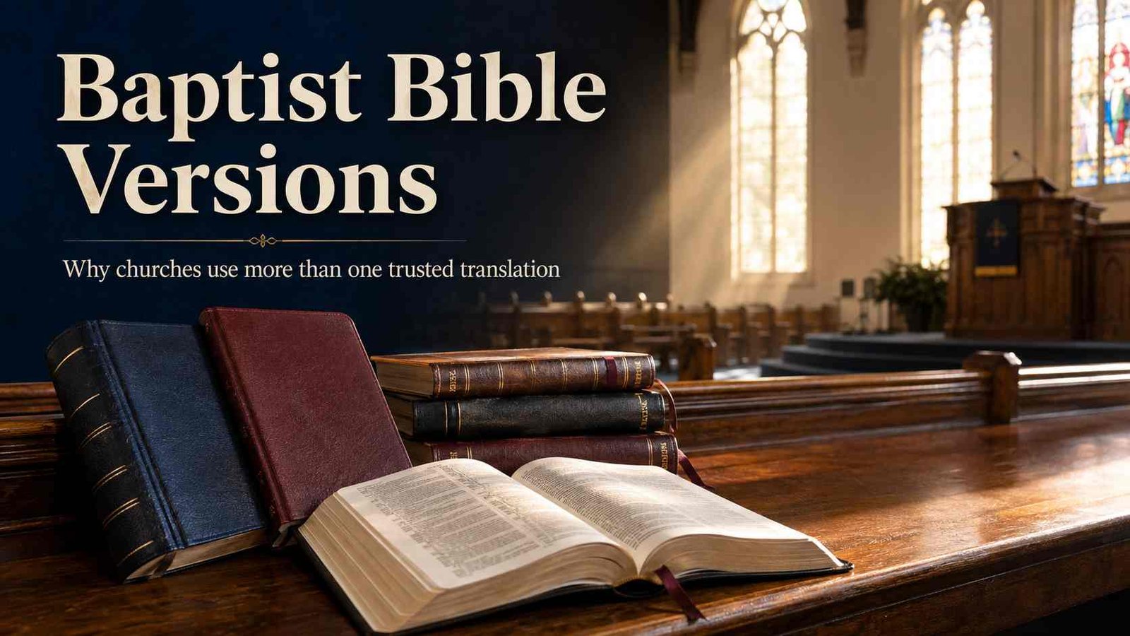 What Bible Does the Baptist Church Use with several Bible versions