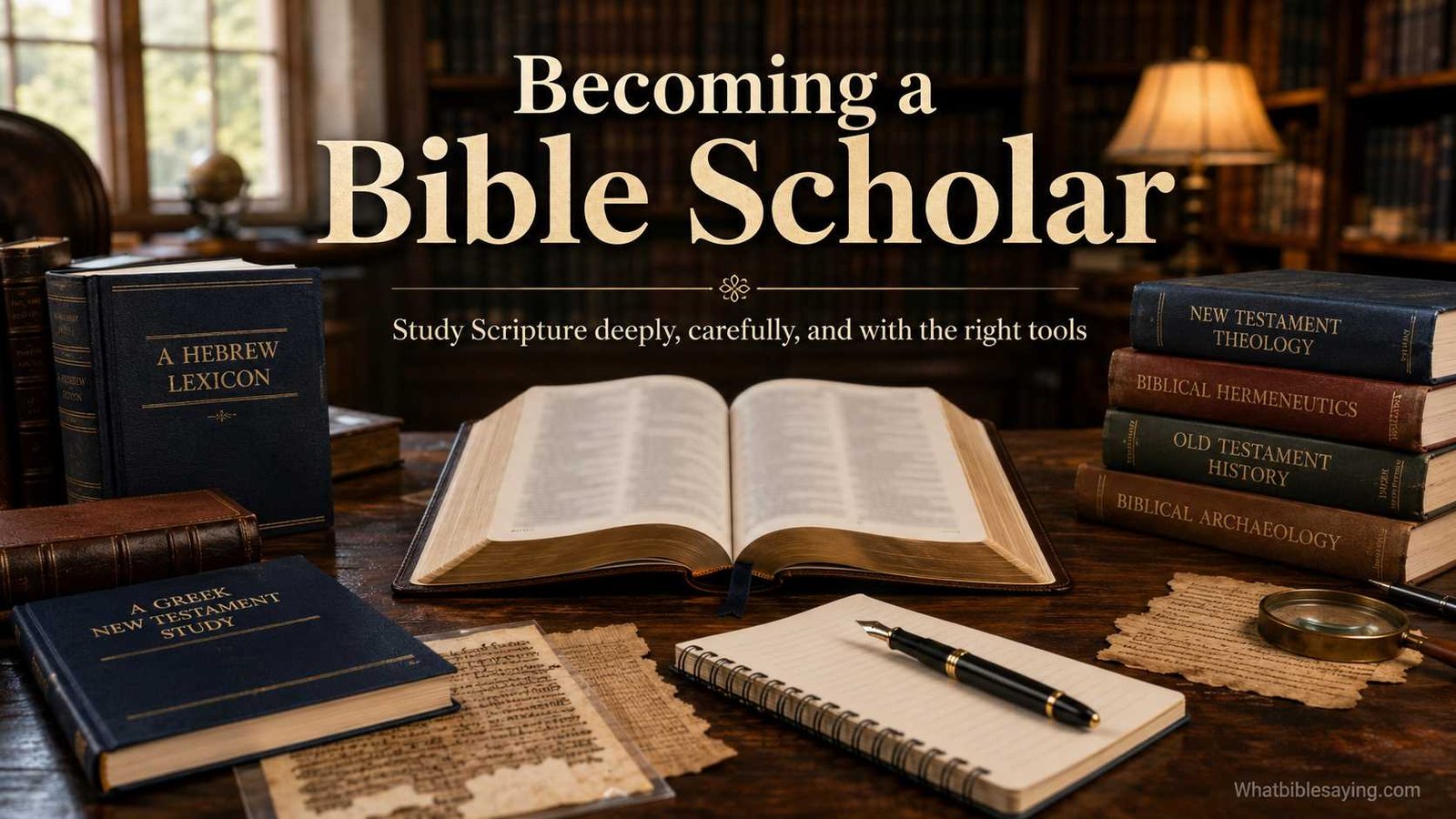 How to become a Bible scholar through serious study