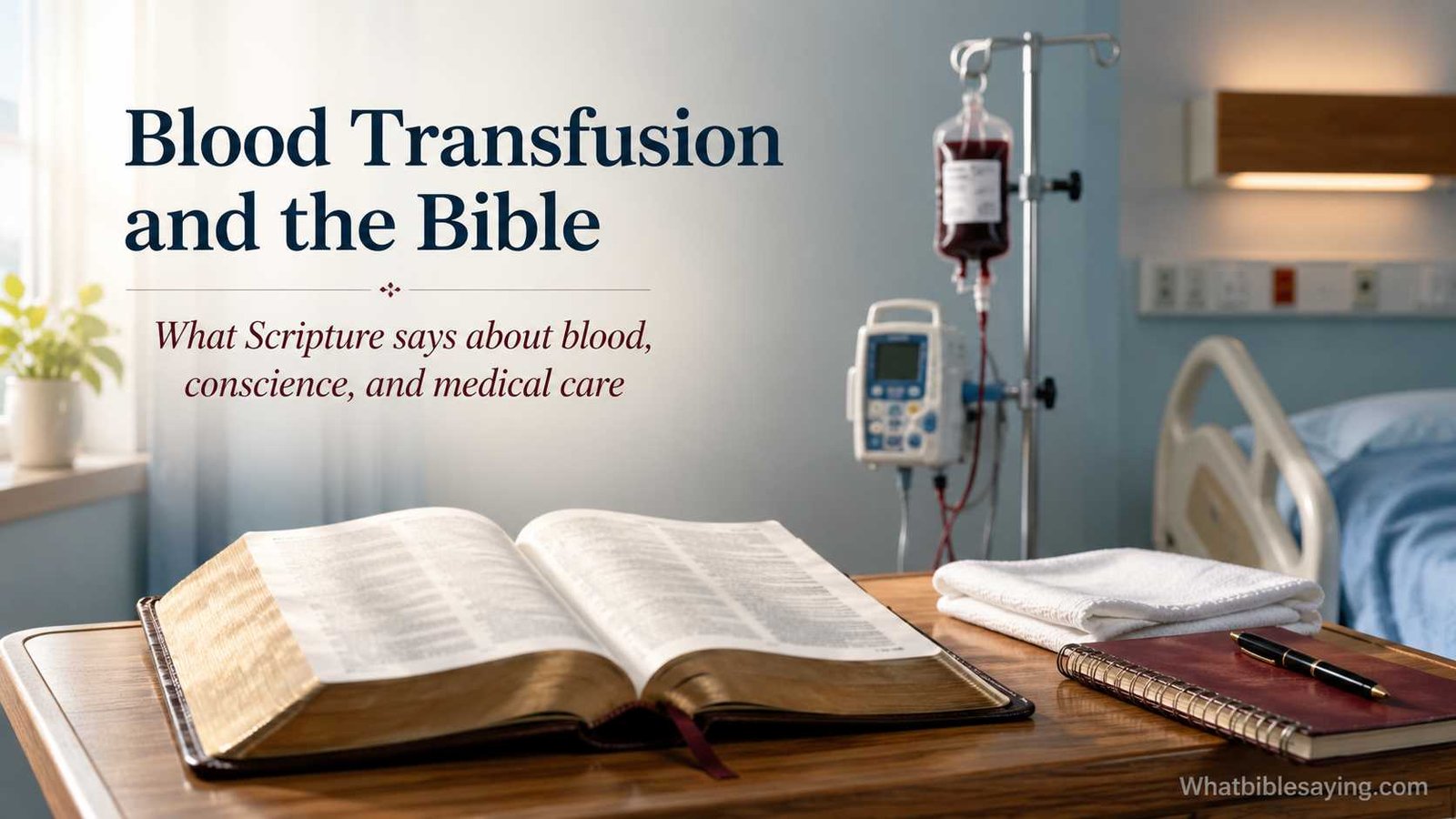 What the Bible says about blood transfusion