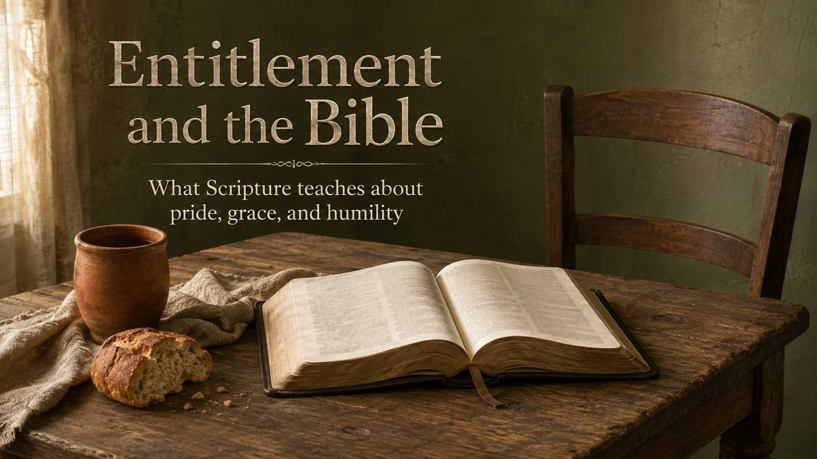 What the Bible says about entitlement, pride, grace, and humility