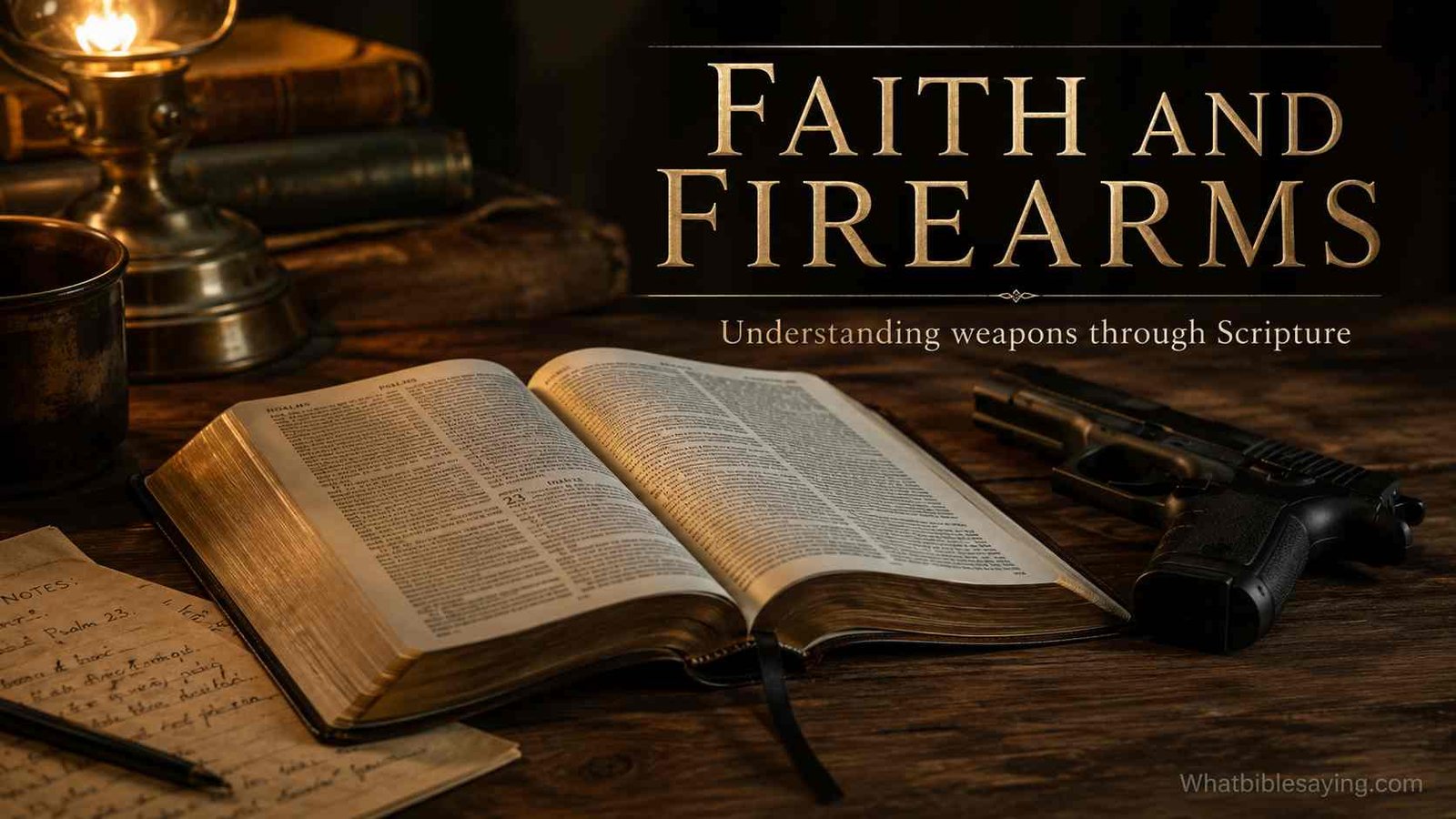 What the Bible says about guns and weapons