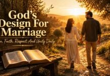 What Does The Bible Say About A Husband And Wife? A peaceful Christian couple reflects God’s love and unity through faith, prayer, and commitment.
