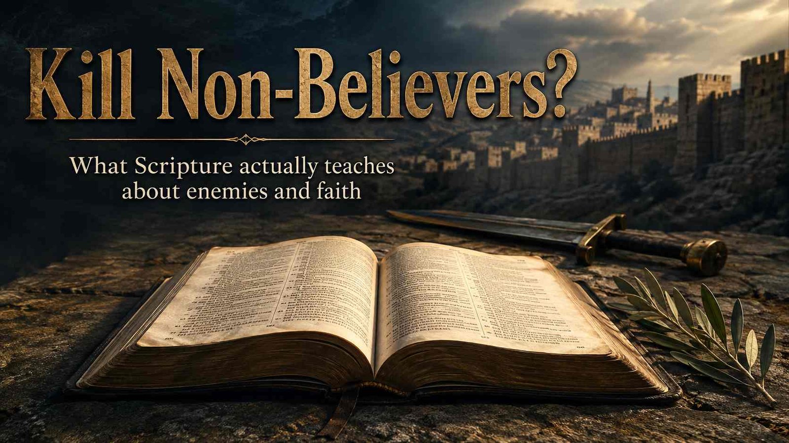 Does the Bible say kill non-believers and what Jesus taught