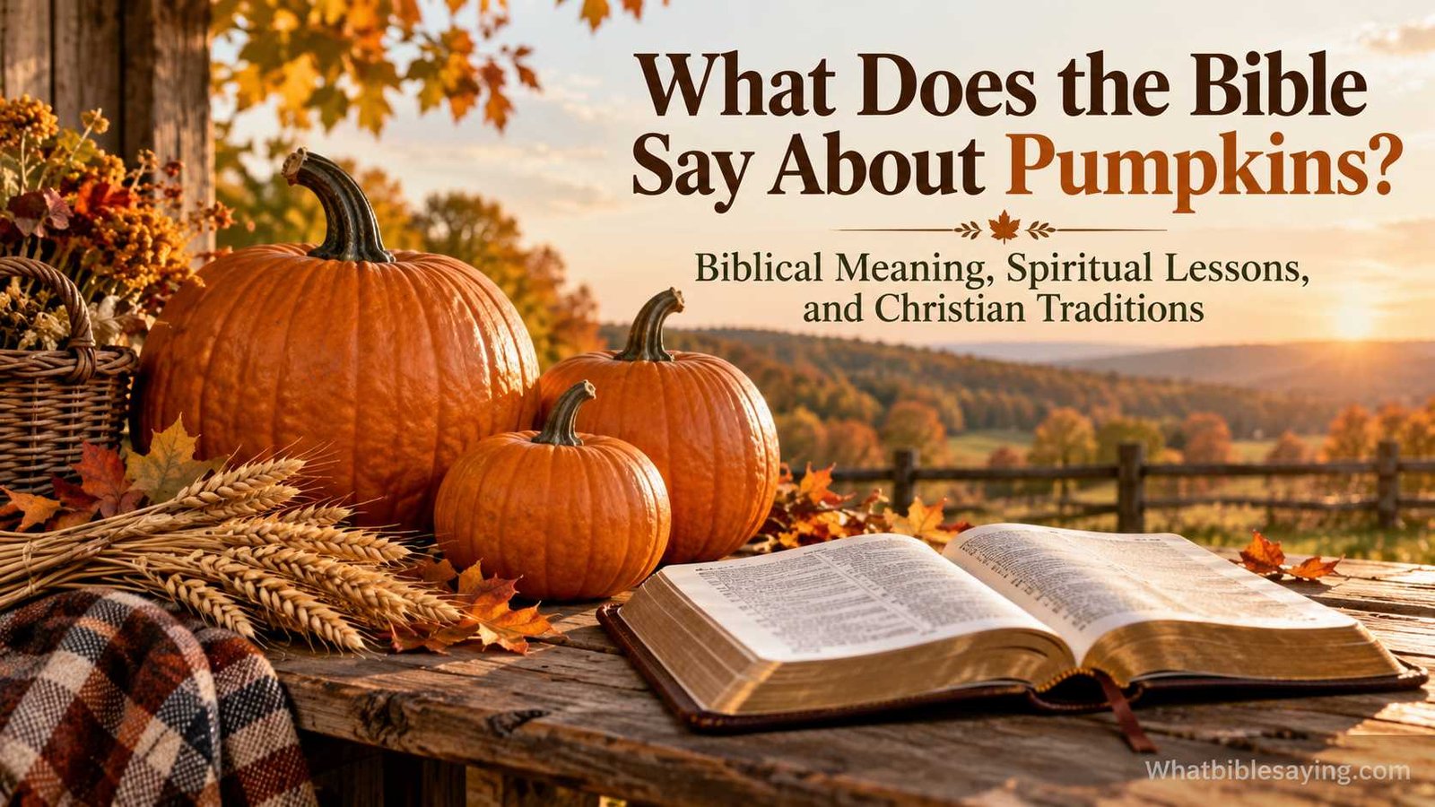 What Does the Bible Say About Pumpkins in Autumn