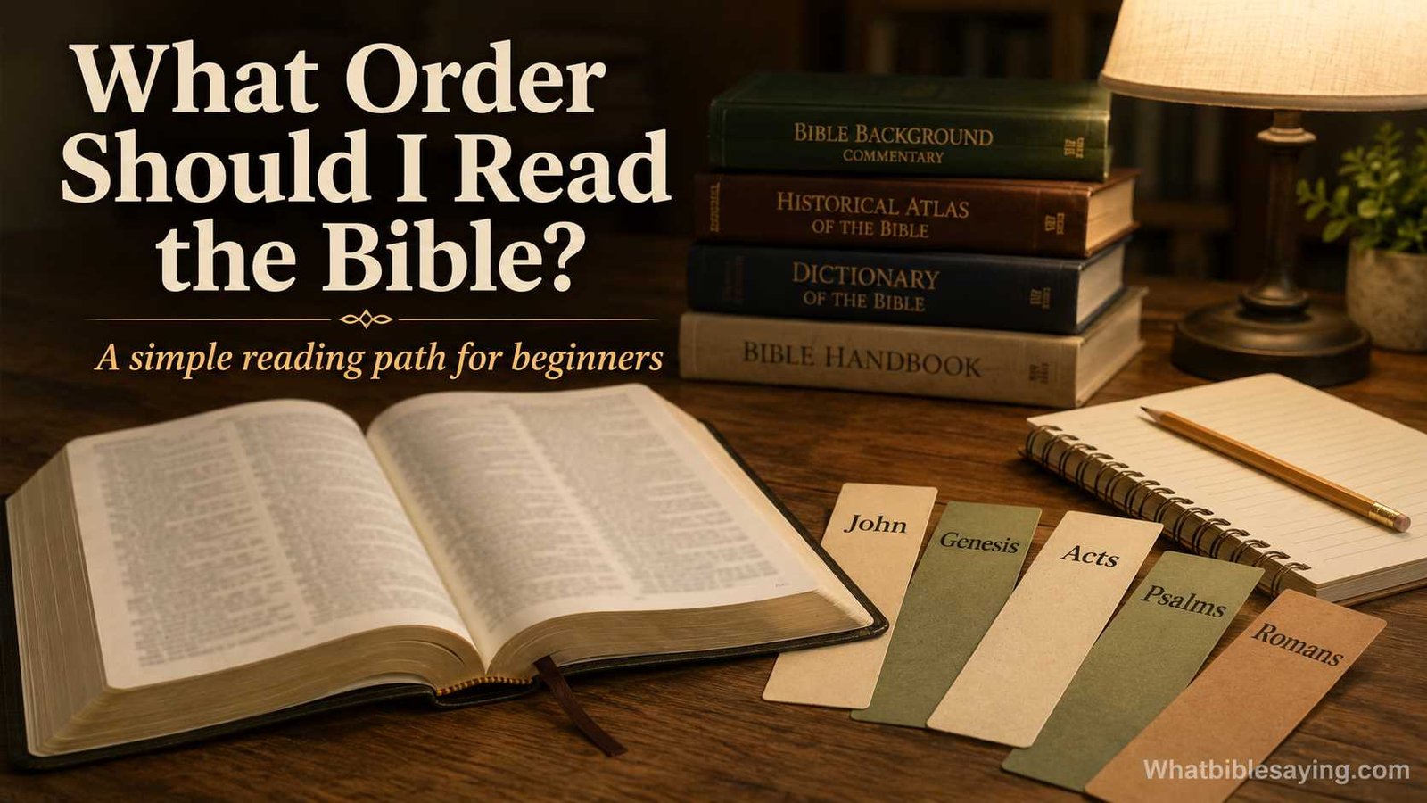What order should I read the Bible in for beginners
