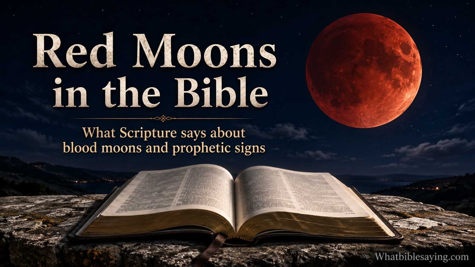 What the Bible says about red moons and blood moons