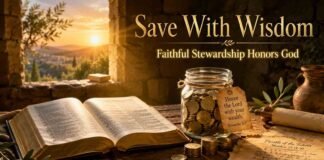 Bible teaching about saving money and faithful financial wisdom