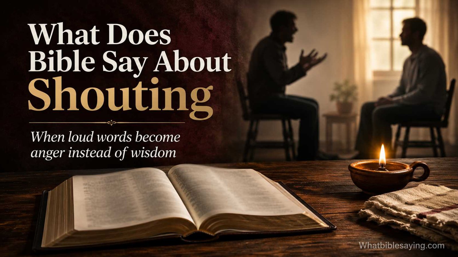 What Does the Bible Say About Shouting and Yelling