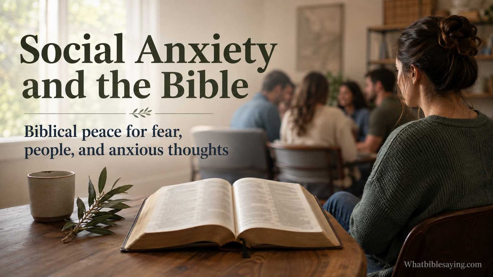 What the Bible says about social anxiety and peace