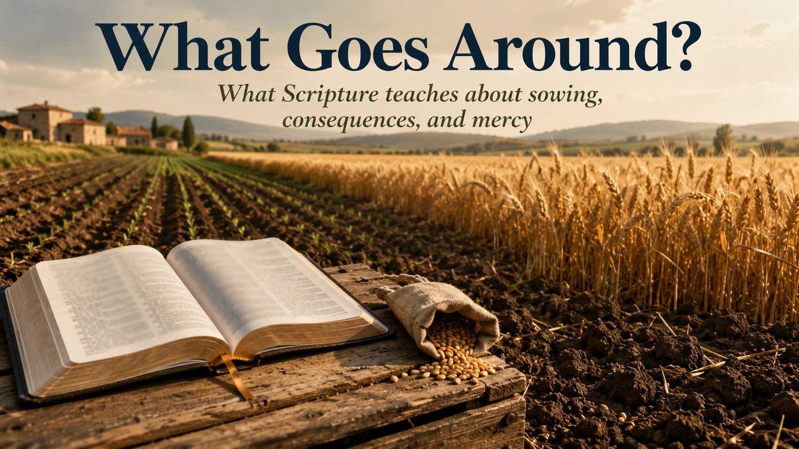 Does the Bible say what goes around comes around in Scripture?
