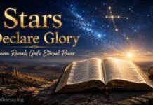 What Does Bible Say About Stars and Their Meaning? Open Bible beneath shining stars showing biblical meaning of stars