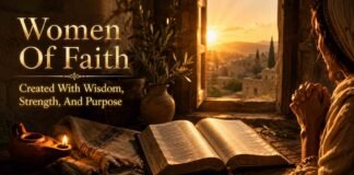 Open Bible showing what the Bible says about women and faith