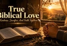 What Does Love Look Like According To The Bible? Biblical love shown through prayer, kindness, and compassion