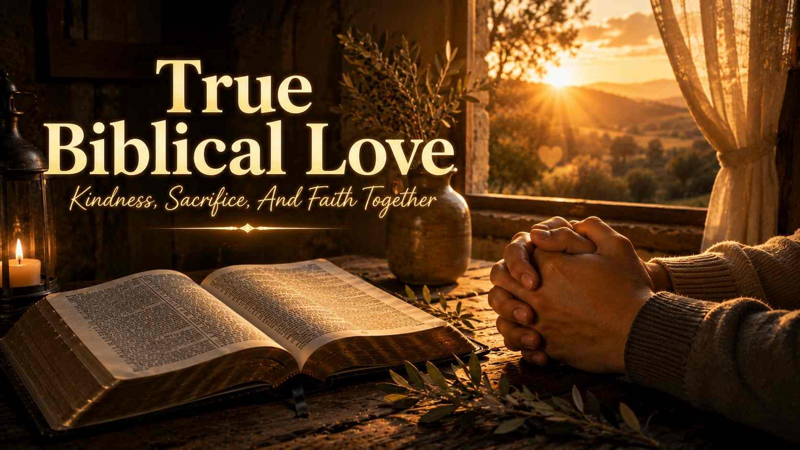 Biblical love shown through prayer, kindness, and compassion