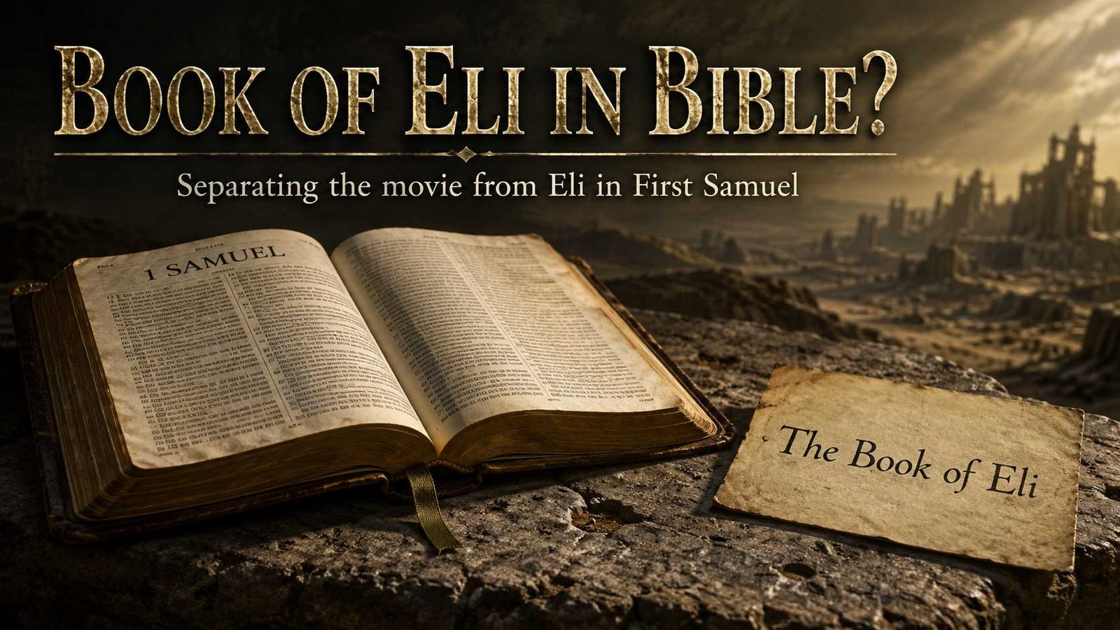 Is The Book of Eli In The Bible beside the story of Eli in Samuel