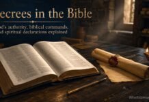 What Is a Decree in the Bible? Meaning, Examples, and Spiritual Use Image Alt Text: What Is a Decree in the Bible explained visually