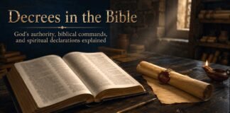 Image Alt Text: What Is a Decree in the Bible explained visually