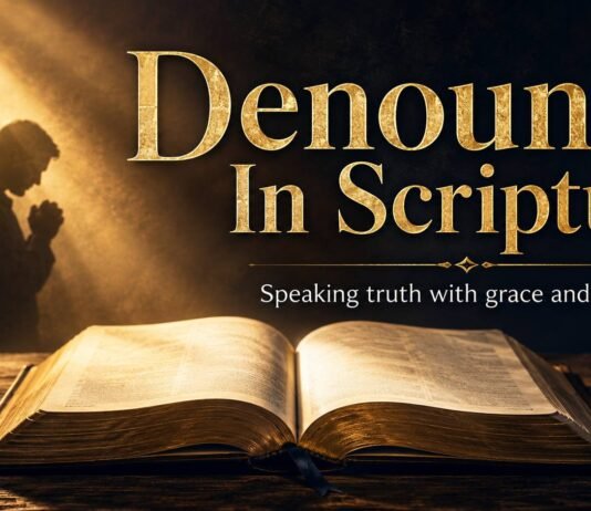 What Does Denounce Mean In The Bible with open Scripture