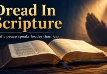 What Does Dread Mean In The Bible beside open Scripture