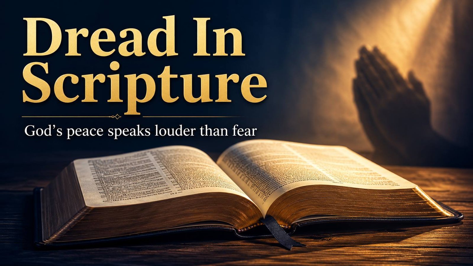 What Does Dread Mean In The Bible beside open Scripture