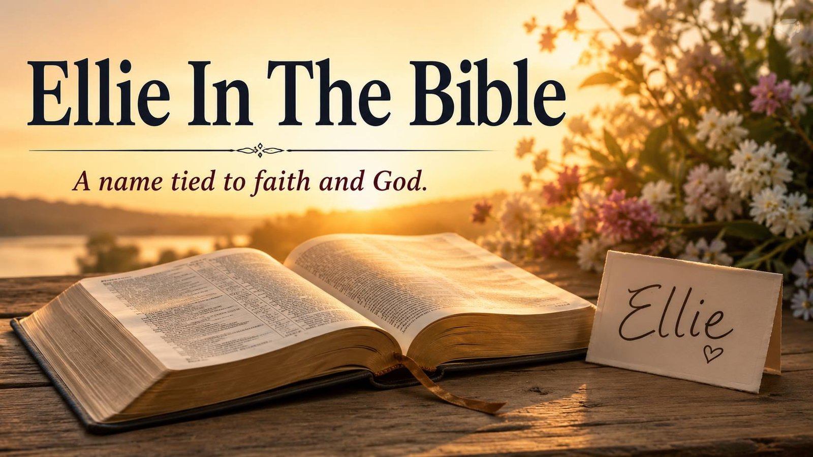 What Does Ellie Mean In The Bible with open Scripture