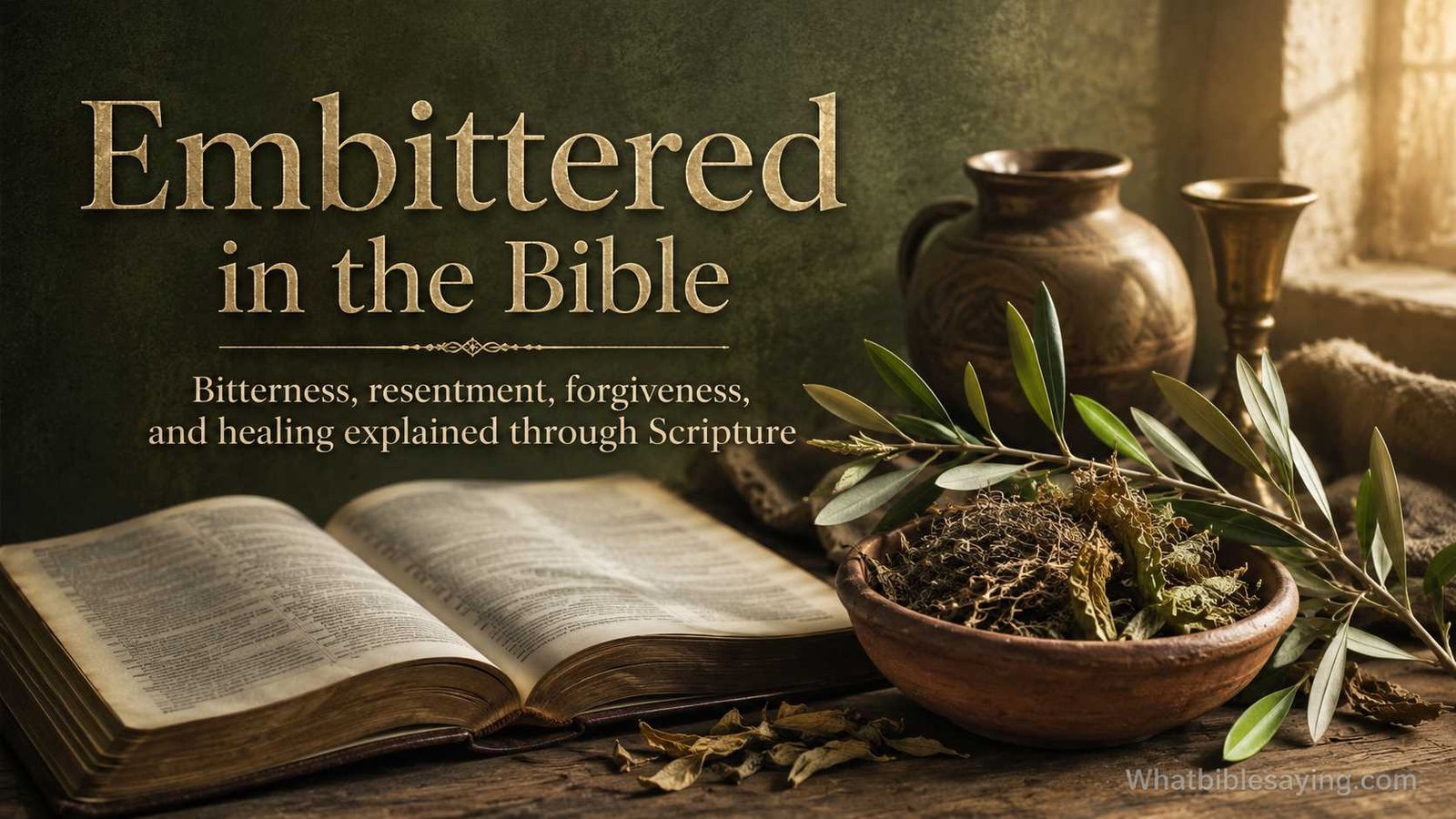 What Does Embittered Mean in the Bible explained