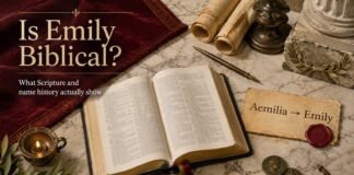 Is the Name Emily Mentioned in the Bible? Meaning and origin