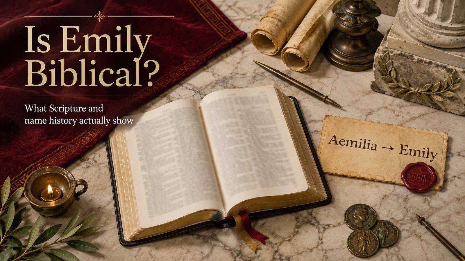 Is the Name Emily Mentioned in the Bible? Meaning and origin