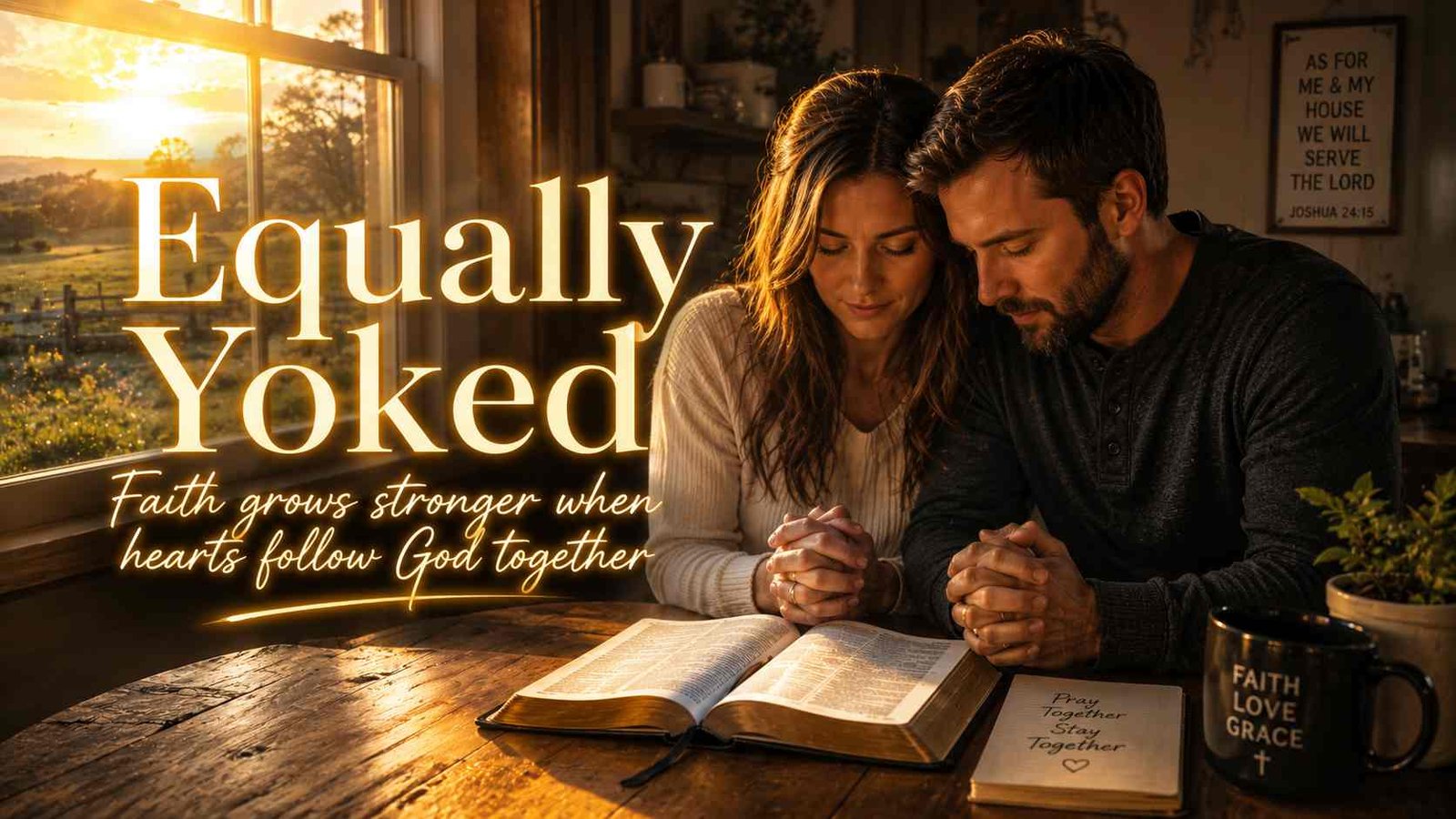 Bible teaching about being equally yoked in Christian relationships