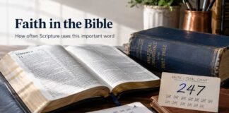 How many times is faith mentioned in the Bible across translations