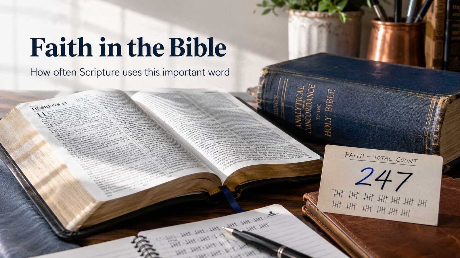 How many times is faith mentioned in the Bible across translations