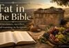 What fat symbolizes in the Bible and sacrifice