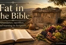 What fat symbolizes in the Bible and sacrifice