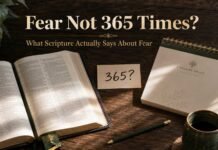 Does the Bible say Fear Not 365 times beside an open Bible