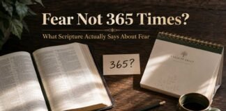 Does the Bible say Fear Not 365 times beside an open Bible