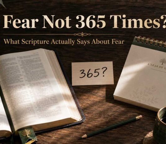 Does the Bible say Fear Not 365 times beside an open Bible
