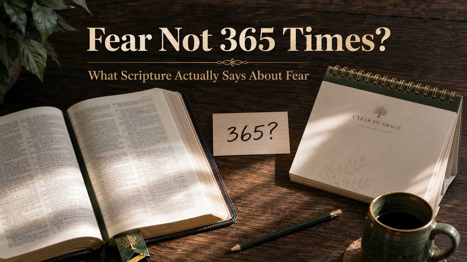 Does the Bible say Fear Not 365 times beside an open Bible